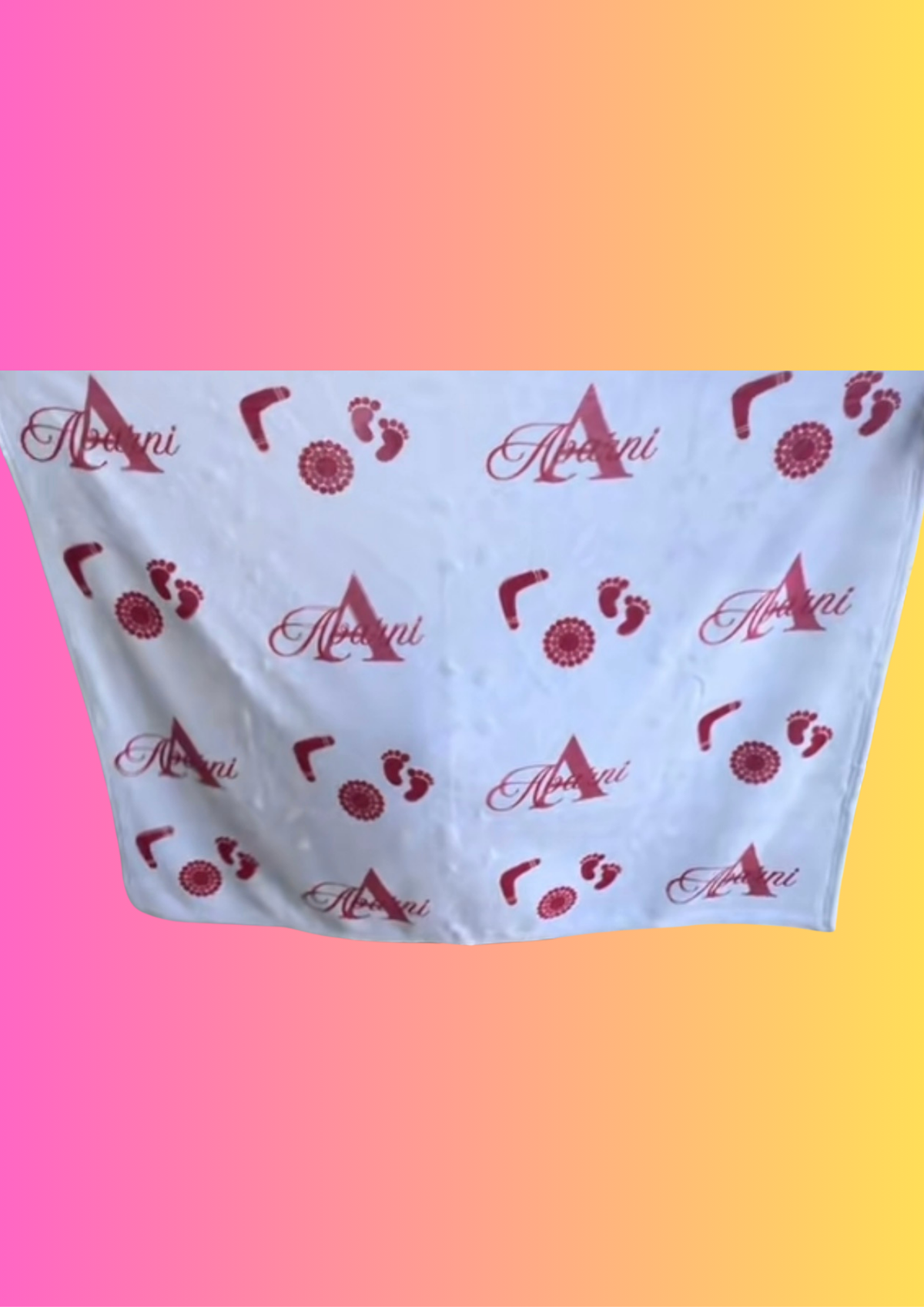 Aboriginal Custom Baby Blanket